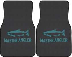 Master Angler Salmon Silhouette Car Mats