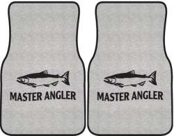 Master Angler Salmon Silhouette Car Mats