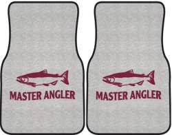 Master Angler Salmon Silhouette Car Mats