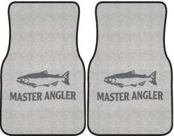 Master Angler Salmon Silhouette Car Mats