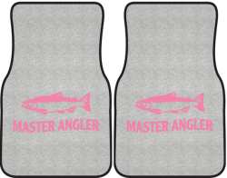 Master Angler Salmon Silhouette Car Mats