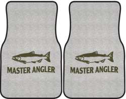 Master Angler Salmon Silhouette Car Mats