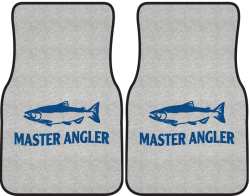 Master Angler Salmon Silhouette Car Mats