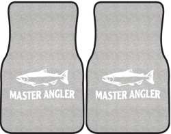 Master Angler Salmon Silhouette Car Mats