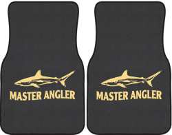 Master Angler Reef Shark Silhouette Car Mats