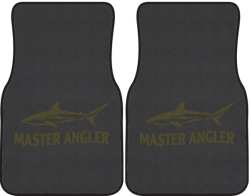 Master Angler Reef Shark Silhouette Car Mats