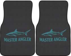 Master Angler Reef Shark Silhouette Car Mats