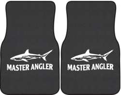 Master Angler Reef Shark Silhouette Car Mats