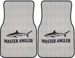 Master Angler Reef Shark Silhouette Car Mats