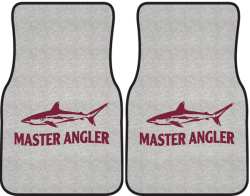 Master Angler Reef Shark Silhouette Car Mats
