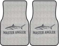 Master Angler Reef Shark Silhouette Car Mats