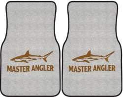 Master Angler Reef Shark Silhouette Car Mats