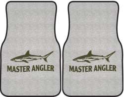 Master Angler Reef Shark Silhouette Car Mats