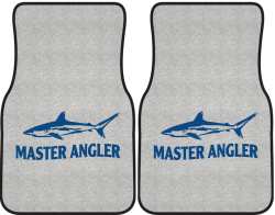 Master Angler Reef Shark Silhouette Car Mats