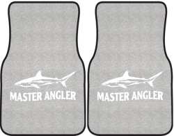 Master Angler Reef Shark Silhouette Car Mats
