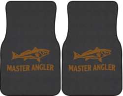 Master Angler Red Fish Silhouette Car Mats