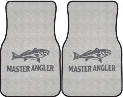 Master Angler Red Fish Silhouette Car Mats