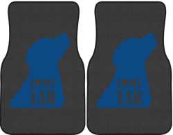 I Love My Lab Silhouette Car Mats