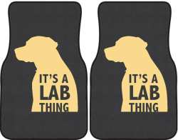 It's a Lab Thing Silhouette Car Mats