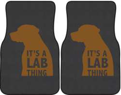 It's a Lab Thing Silhouette Car Mats