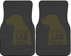 It's a Lab Thing Silhouette Car Mats