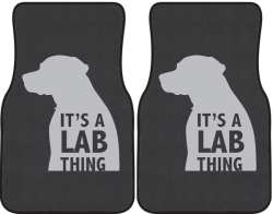 It's a Lab Thing Silhouette Car Mats