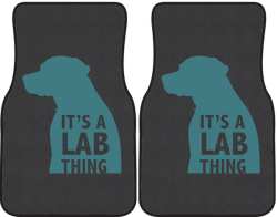 It's a Lab Thing Silhouette Car Mats