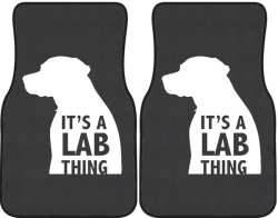 It's a Lab Thing Silhouette Car Mats