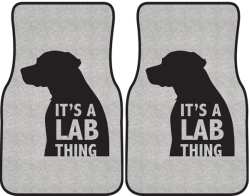 It's a Lab Thing Silhouette Car Mats