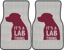 It's a Lab Thing Silhouette Car Mats