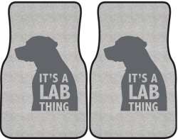 It's a Lab Thing Silhouette Car Mats