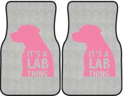 It's a Lab Thing Silhouette Car Mats