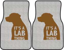 It's a Lab Thing Silhouette Car Mats