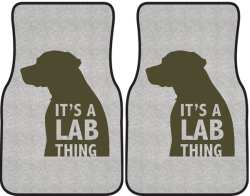 It's a Lab Thing Silhouette Car Mats