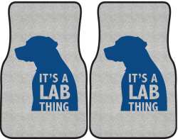 It's a Lab Thing Silhouette Car Mats