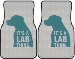 It's a Lab Thing Silhouette Car Mats