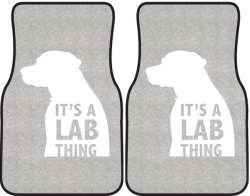 It's a Lab Thing Silhouette Car Mats