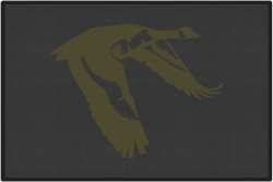 Flying Low Goose Silhouette Door Mats