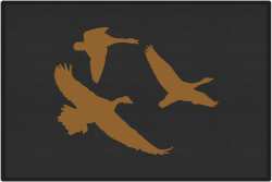 Canadians Eh? Geese Silhouette Door Mats