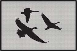 Canadians Eh? Geese Silhouette Door Mats