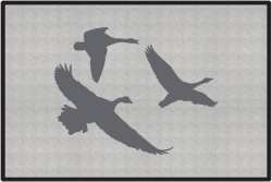 Canadians Eh? Geese Silhouette Door Mats