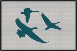 Canadians Eh? Geese Silhouette Door Mats