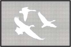 Canadians Eh? Geese Silhouette Door Mats