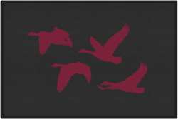 Honker Heaven Geese Silhouette Door Mats