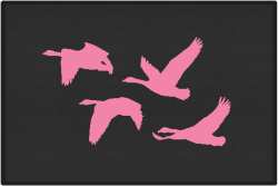 Honker Heaven Geese Silhouette Door Mats