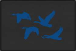 Honker Heaven Geese Silhouette Door Mats