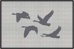 Honker Heaven Geese Silhouette Door Mats