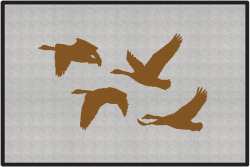 Honker Heaven Geese Silhouette Door Mats