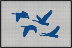 Honker Heaven Geese Silhouette Door Mats