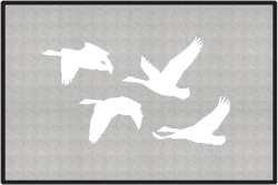 Honker Heaven Geese Silhouette Door Mats